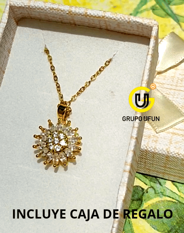 Collar Girasol Giratorio +CAJAREGALO DP