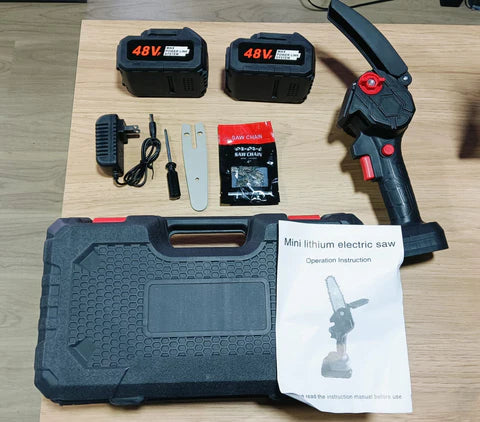 MINI MOTOSIERRA DOBLE BATERIA