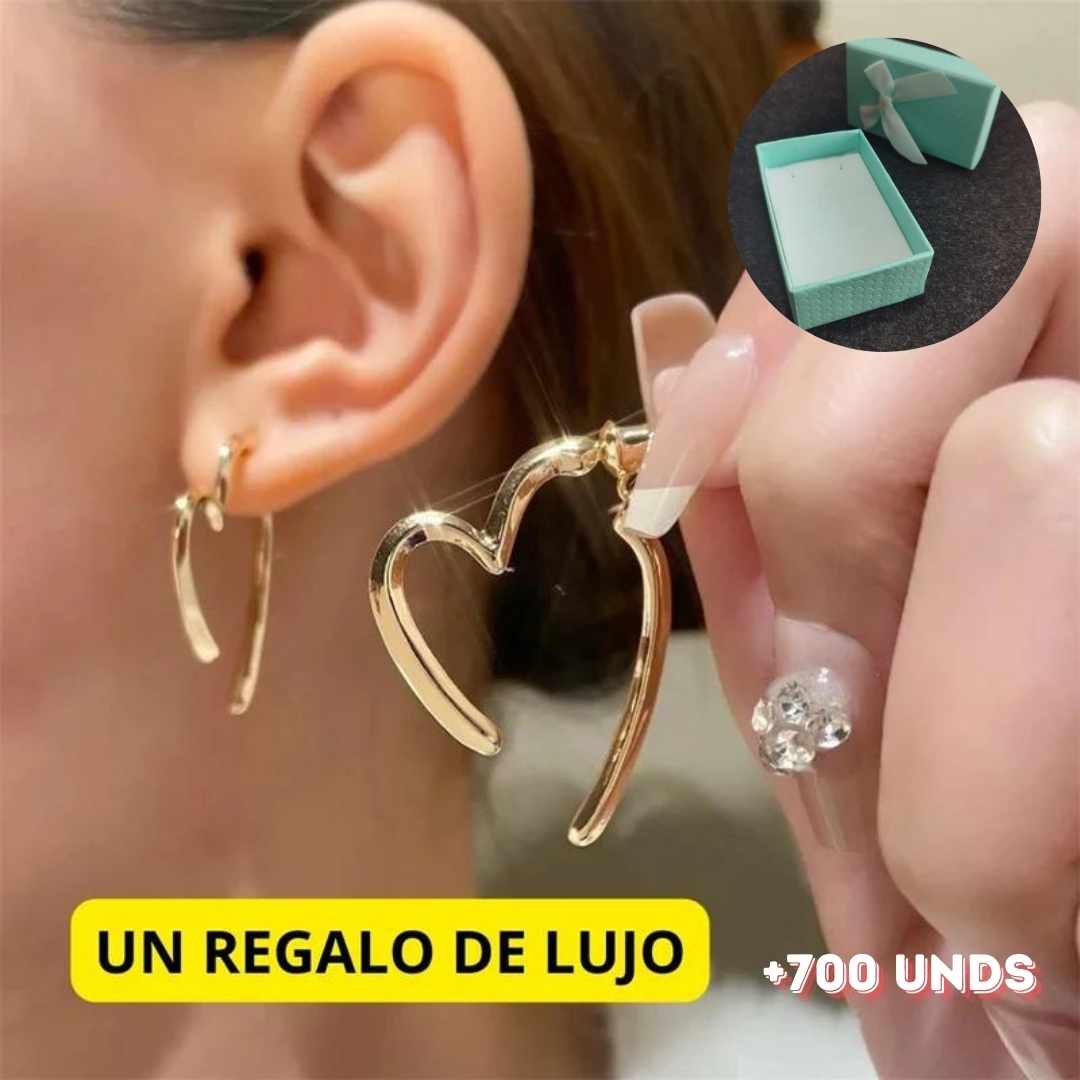 Collar Girasol Sunshine + Pendientes Aritos mas Caja REGALO DP