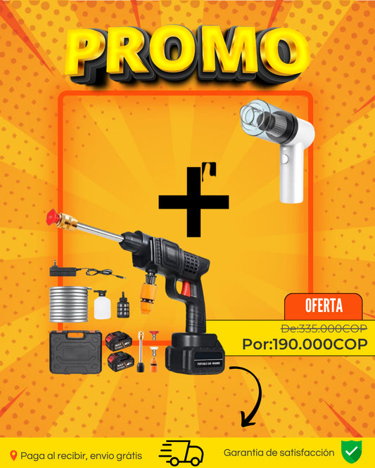 Combo Hidrolavadora 2 Bat + Aspiradora