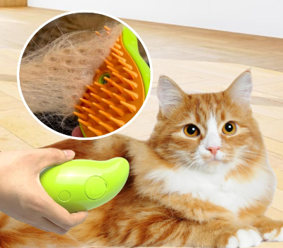 Cepillo a vapor para mascotas 3 en 1 🐶 ❤️